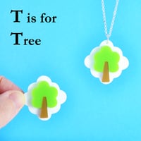 Image 6 of Little Alphabet Charm necklaces and brooches P to U