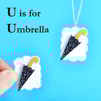 Image 7 of Little Alphabet Charm necklaces and brooches P to U