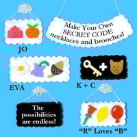 Image 17 of Little Alphabet Charm necklaces and brooches V to Z