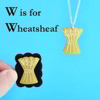 Image 3 of Little Alphabet Charm necklaces and brooches V to Z