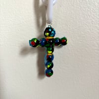 Image 2 of Ghost Crucifix Charm (with display chain)