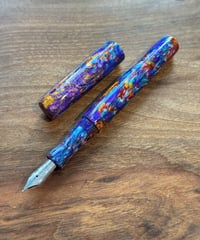 Image 8 of Mystic Mayhem, custom bespoke pen blanks, high pressure cured with Alumilite Resin. Maker ready!