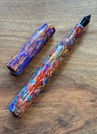 Image 9 of Mystic Mayhem, custom bespoke pen blanks, high pressure cured with Alumilite Resin. Maker ready!