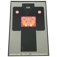 Image 1 of Original Tom Kamifuji Kimono Serigraph for Art Expo West, 1980 - Framed