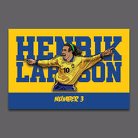 Henrik Larsson /25 Green Hairband Pin Badge