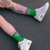 Image 3 of Chaussettes unisexe vertes Maison 89
