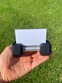 Image 2 of Dumbbell Card Holder – Power Up Your Desk! 