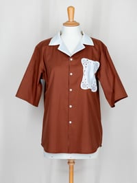 Image 1 of Chemise - Terracotta & Dentelle - Pièce Unique