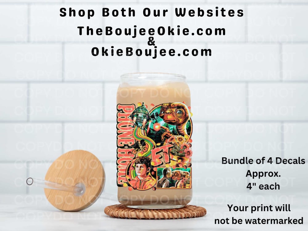 Image of ET Phone Home Uv Dtf Decal D2153