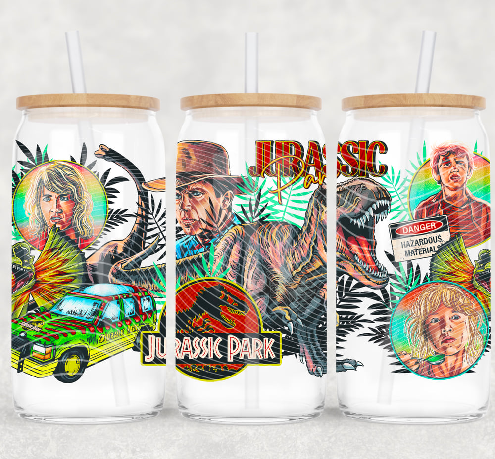 Image of Jurassic Park Uv Dtf Wrap Double sided W0745