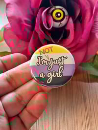 Image 2 of Not Just a Girl Button