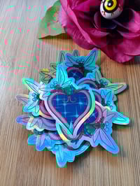 Image 2 of Holographic Fairy Heart Sticker