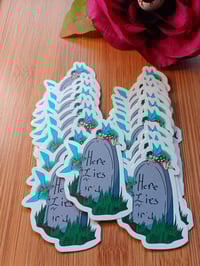 Image 3 of Fairy and Gravestone Sticker