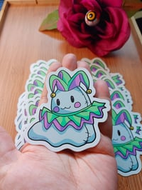 Image 1 of Jester Clown Ghost Sticker