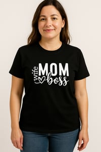 Image 1 of WIFE MOM BOSS - Black
