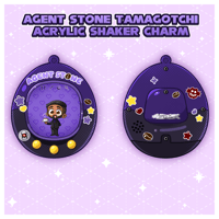 Agent Stone Tamagotchi Acrylic Shaker Keychain