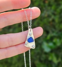 Image 3 of Cobalt Blue Cornish Seaglass Necklace 