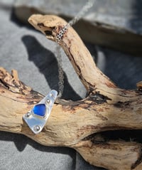 Image 4 of Cobalt Blue Cornish Seaglass Necklace 