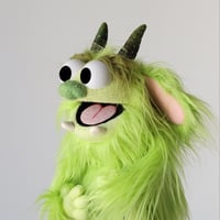 Image 4 of The TROLL Critter Monster Puppet in Lime Green