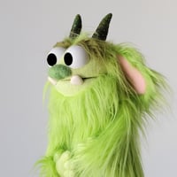Image 3 of The TROLL Critter Monster Puppet in Lime Green