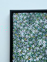 Image 3 of "Jasmine"; 12x12 Inches; Acrylic on Wood; Framed