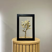 Bronze Olive Tree & Owl 30x20cm