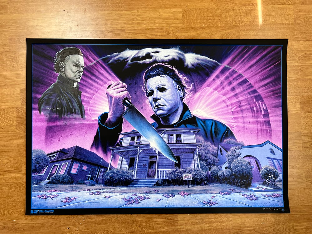"Halloween 45: Art Print (Remarque)" - 36" x 24" printers proof screen print