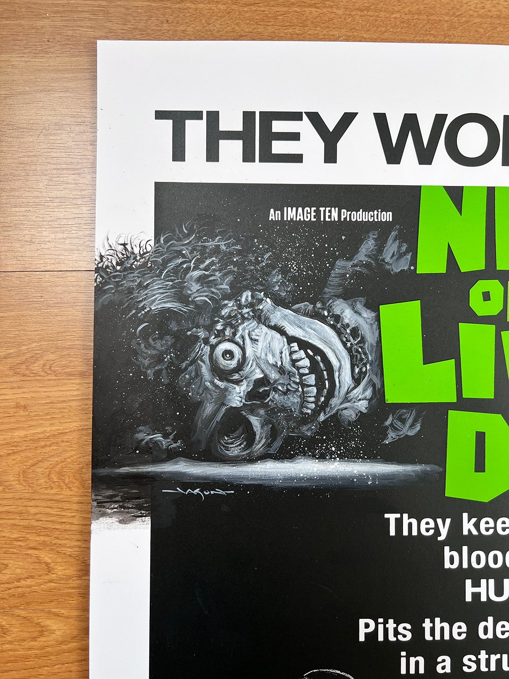 "Night of the Living Dead" (Remarque) 24" x 36" limited AP edition screen print