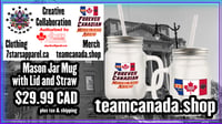 Image 1 of AB Forever Canadian 7Stars Turtle Island Trilingual 12oz Mason Jar Mug 
