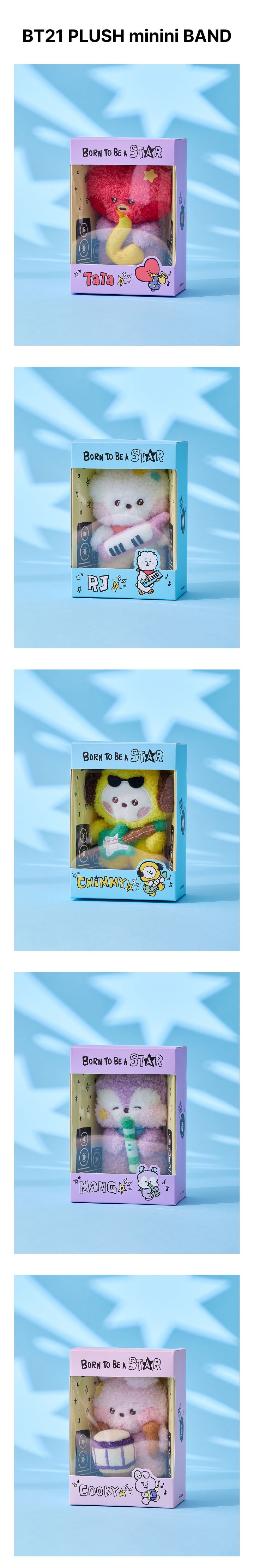 Image of [PRE-ORDER] BTS BT21 Plush Minini BAND