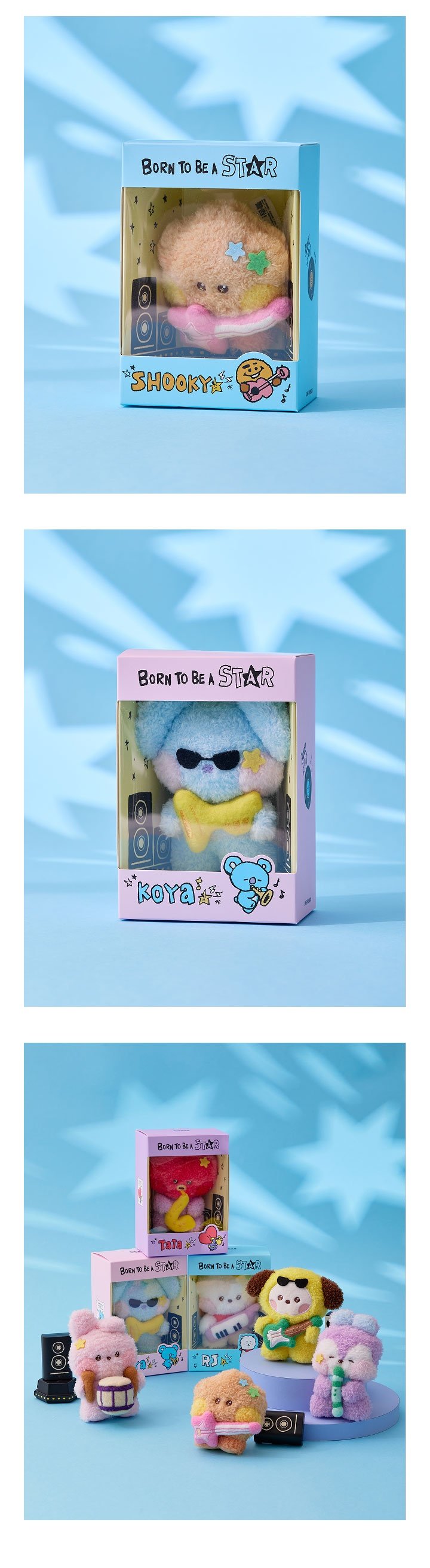 Image of [PRE-ORDER] BTS BT21 Plush Minini BAND