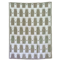 Image 1 of Kitchen Towel - Geometric - Spanish grey hound ｜100% Organic Linen｜Woven by Klässbols