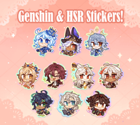 Image 1 of Solo Stickers ✦ Genshin / HSR