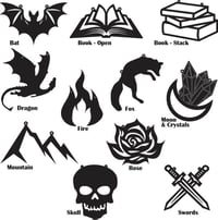 Image 2 of Bookshelf Decor Add-On: Hanging Pieces