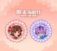 Bottle cap pins ✦ IB & Garry