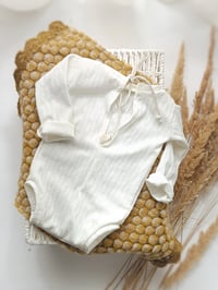 Image 3 of Newborn boy bodysuit for photoshoot | Eric | off white