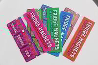 Image 2 of Retro Kitchen Canister Fridge Magnets - Set of 3
