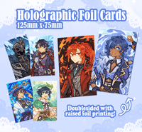 Image 1 of Foil raised cards ✦ Genshin Impact