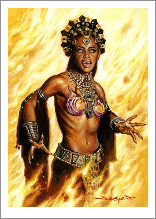 "Akasha" - 5" x 7" original acrylic painting