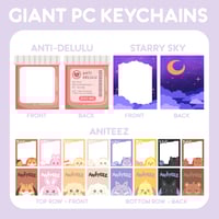 Image 2 of [NEW] Giant Metal PC Keychains