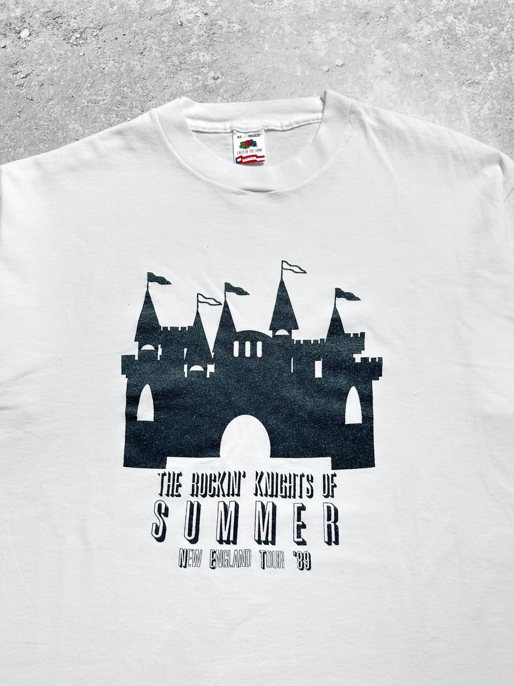 *Rare* The Rockin’ Knights Of Summer 1989 ‘New England Tour’ White T-Shirt