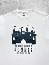 Image 4 of *Rare* The Rockin’ Knights Of Summer 1989 ‘New England Tour’ White T-Shirt