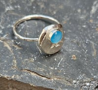 Image 6 of SeaWave Ring with Chalcedony - UK size T ( i can make in different sizes to order though! ) 