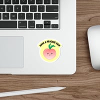 Image 2 of Have A Peachie Day! Sticker