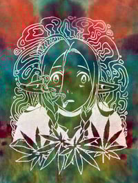 Image 2 of Dank n' Dungeon- Kaleidescope Tie-Dye Rainbow Tee - 2XL 