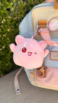 Image 1 of Pinkeebooo Cat Ghost Large Mascot Keychain Plushie