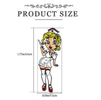 Image 2 of Sexy Nurse Holding A Syringe Enamel Pin