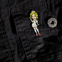 Image 4 of Sexy Nurse Holding A Syringe Enamel Pin