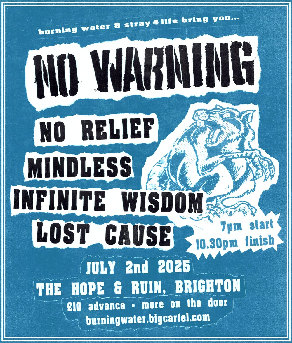 NO WARNING + supports || 2nd July 2025, Brighton