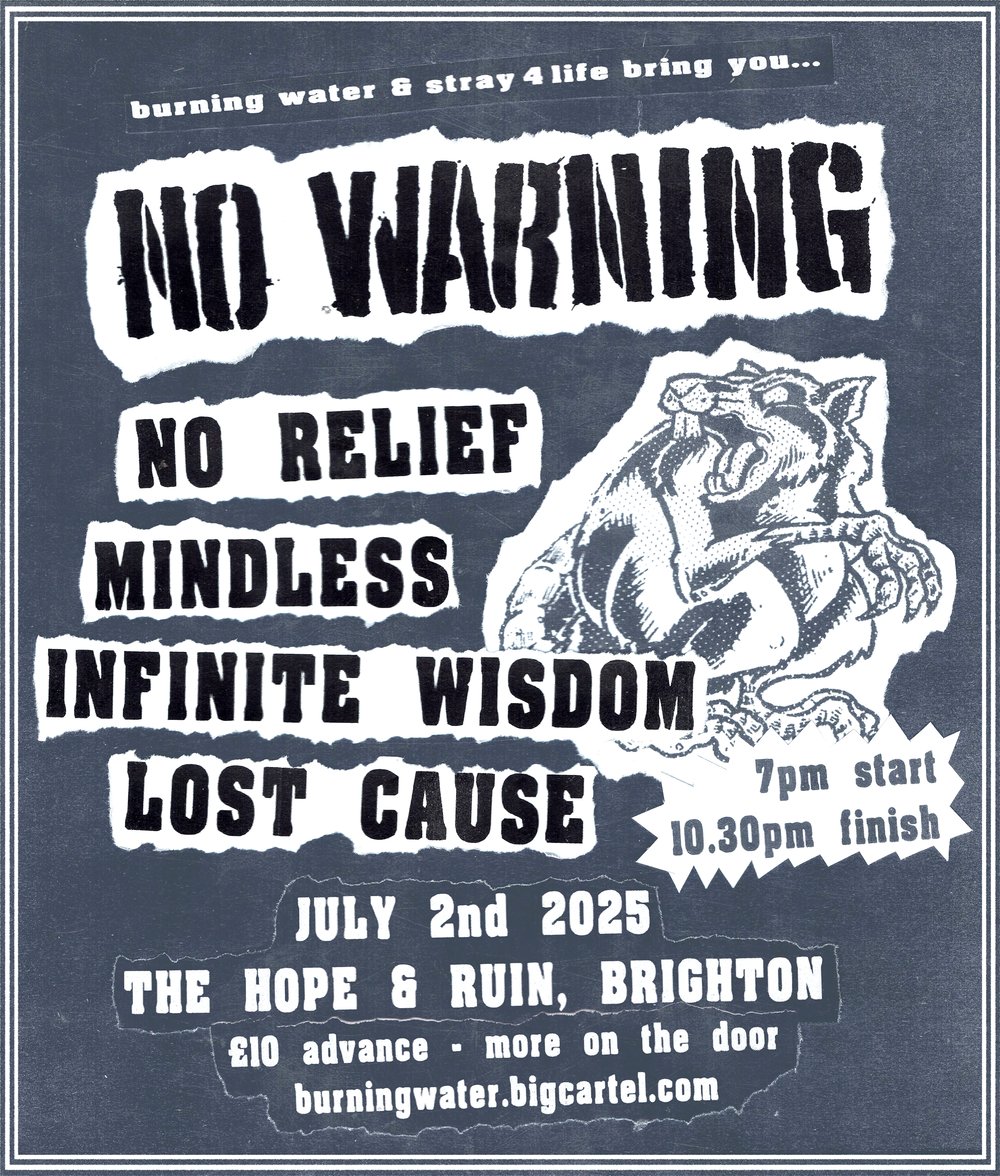NO WARNING + supports || 2nd July 2025, Brighton